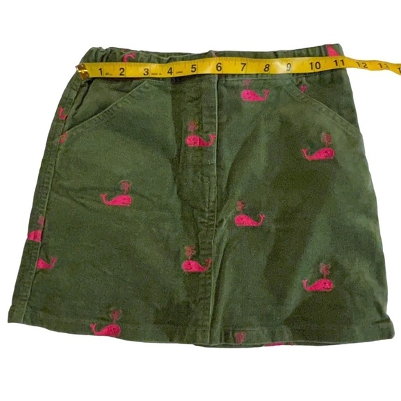 Lilly Pulitzer Whale Corduroy Skirt 8 Girls Girlie Novelty Print green pink - Picture 9 of 9